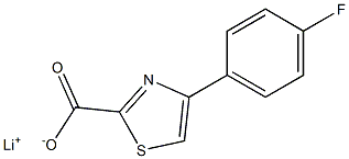 LITHIUM 4-(4-FLUOROPHENYL)-1,3-THIAZOLE-2-CARBOXYLATE Struktur