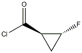 TRANS-2-FLUORO-CYCLOPROPYLCARBONYLCHLORIDE Struktur