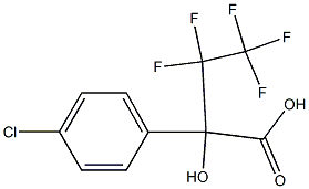 2-(4-CHLOROPHENYL)-3,3,4,4,4-PENTAFLUORO-2-HYDROXYBUTYRIC ACID Struktur