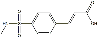 (2E)-3-[4-[(METHYLAMINO)SULFONYL]PHENYL]ACRYLIC ACID Struktur