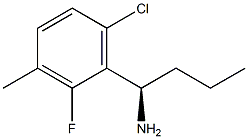 (1R)-1-(6-CHLORO-2-FLUORO-3-METHYLPHENYL)BUTYLAMINE Struktur