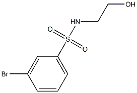 3-BROMO-N-(2-HYDROXYETHYL)BENZENESULFONAMIDE Struktur