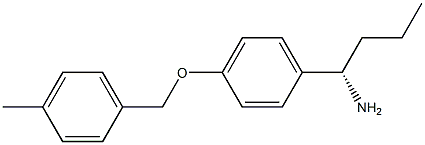 (1S)-1-(4-[(4-METHYLPHENYL)METHOXY]PHENYL)BUTYLAMINE Struktur