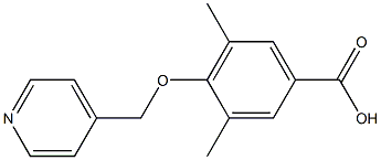 3,5-DIMETHYL-4-(PYRIDIN-4-YLMETHOXY)BENZOIC ACID Struktur