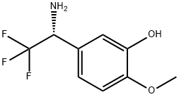 5-((1R)-1-AMINO-2,2,2-TRIFLUOROETHYL)-2-METHOXYPHENOL Struktur