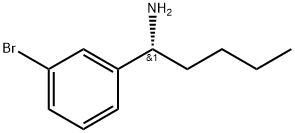 (1R)-1-(3-BROMOPHENYL)PENTYLAMINE Struktur