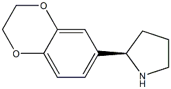 (R)-2-(2,3-DIHYDROBENZO[B][1,4]DIOXIN-6-YL)PYRROLIDINE Struktur