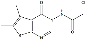 2-CHLORO-N-(5,6-DIMETHYL-4-OXOTHIENO[2,3-D]PYRIMIDIN-3(4H)-YL)ACETAMIDE Struktur