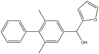 5-METHYL-2-FURYL-[(3-METHYL-4-PHENYL)PHENYL]METHANOL Struktur