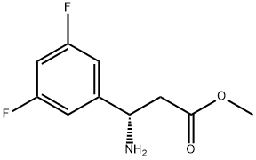 METHYL (3S)-3-AMINO-3-(3,5-DIFLUOROPHENYL)PROPANOATE Struktur