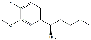 (1R)-1-(4-FLUORO-3-METHOXYPHENYL)PENTYLAMINE Struktur