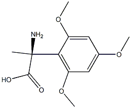 (2S)-2-AMINO-2-(2,4,6-TRIMETHOXYPHENYL)PROPANOIC ACID Struktur