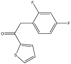 2-(2,4-DIFLUOROPHENYL)-1-(2-THIENYL)ETHAN-1-ONE Struktur