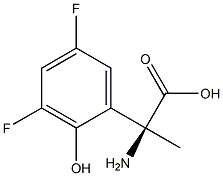 (2S)-2-AMINO-2-(3,5-DIFLUORO-2-HYDROXYPHENYL)PROPANOIC ACID Struktur