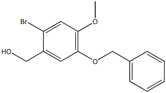 5-BENZYLOXY-2-BROMO-4-METHOXYBENZYL ALCOHOL Struktur