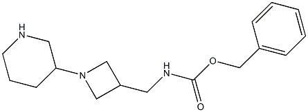 (1-PIPERIDIN-3-YL-AZETIDIN-3-YLMETHYL)-CARBAMIC ACID BENZYL ESTER Struktur