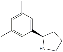 (R)-2-(3,5-DIMETHYLPHENYL)PYRROLIDINE Struktur