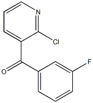 2-CHLORO-3-(3-FLUOROBENZOYL)PYRIDINE Struktur