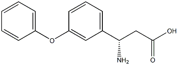 (S)-3-AMINO-3-(3-PHENOXY-PHENYL)-PROPIONIC ACID Struktur