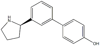 4-[3-((2R)PYRROLIDIN-2-YL)PHENYL]PHENOL Struktur