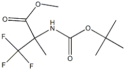 METHYL 2-[(TERT-BUTOXYCARBONYL)AMINO]-3,3,3-TRIFLUORO-2-METHYLPROPANOATE Struktur