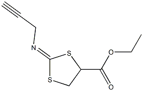 ETHYL (2Z)-2-(PROP-2-YNYLIMINO)-1,3-DITHIOLANE-4-CARBOXYLATE Struktur