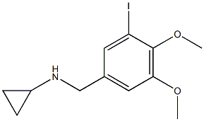 (1R)CYCLOPROPYL(3-IODO-4,5-DIMETHOXYPHENYL)METHYLAMINE Struktur