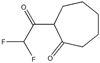 2-(DIFLUOROACETYL)CYCLOHEPTANONE Struktur