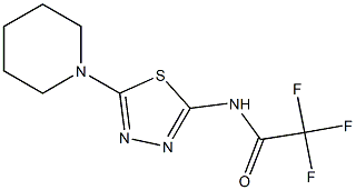 2,2,2-TRIFLUORO-N-(5-PIPERIDIN-1-YL-1,3,4-THIADIAZOL-2-YL)ACETAMIDE Struktur