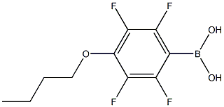 4-BUTOXY-2,3,5,6-TETRAFLUOROPHENYLBORONIC ACID Struktur