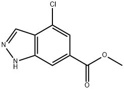 4-CHLORO-6-INDAZOLECARBOXYLIC ACID METHYL ESTER Struktur