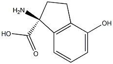 (1S)-1-AMINO-4-HYDROXYINDANECARBOXYLIC ACID Struktur