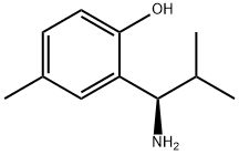 2-((1R)-1-AMINO-2-METHYLPROPYL)-4-METHYLPHENOL Struktur