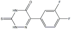 6-(3,4-DIFLUOROPHENYL)-3-THIOXO-3,4-DIHYDRO-1,2,4-TRIAZIN-5(2H)-ONE Struktur