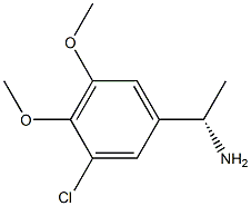 (1S)-1-(3-CHLORO-4,5-DIMETHOXYPHENYL)ETHYLAMINE Struktur