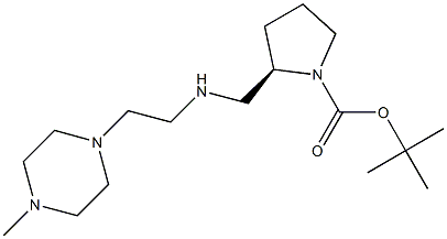 (R)-1-BOC-2-([(4-METHYL-PIPERAZIN-1-YLETHYL)-AMINO]-METHYL)-PYRROLIDINE Struktur