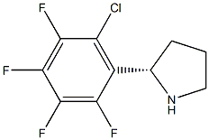 (2S)-2-(6-CHLORO-2,3,4,5-TETRAFLUOROPHENYL)PYRROLIDINE Struktur