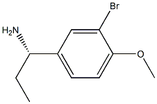 (1S)-1-(3-BROMO-4-METHOXYPHENYL)PROPYLAMINE Struktur