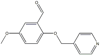 5-METHOXY-2-(PYRIDIN-4-YLMETHOXY)BENZALDEHYDE Struktur