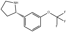 [3-((2S)PYRROLIDIN-2-YL)PHENOXY]TRIFLUOROMETHANE Struktur