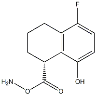 (1R)-1-AMINO-5-FLUORO-8-HYDROXY-1,2,3,4-TETRAHYDRONAPHTHALENECARBOXYLIC ACID Struktur