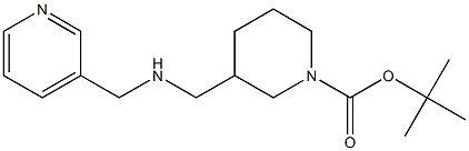 1-BOC-3-([(PYRIDIN-3-YLMETHYL)-AMINO]-METHYL)-PIPERIDINE Struktur