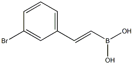 2-(3-BROMO-PHENYL)-ETHENEBORONIC ACID Struktur