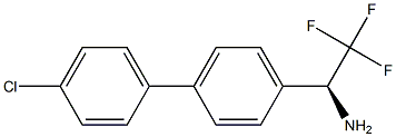 (1S)-1-[4-(4-CHLOROPHENYL)PHENYL]-2,2,2-TRIFLUOROETHYLAMINE Struktur