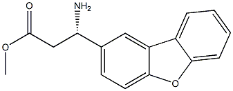 METHYL (3S)-3-AMINO-3-DIBENZO[B,D]FURAN-2-YLPROPANOATE Struktur