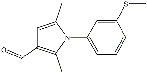 2,5-DIMETHYL-1-[3-(METHYLTHIO)PHENYL]-1H-PYRROLE-3-CARBALDEHYDE Struktur