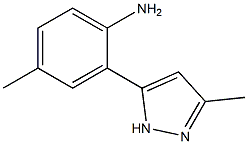 4-METHYL-2-(5-METHYL-2H-PYRAZOL-3-YL)-PHENYLAMINE Struktur