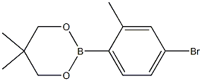 2-(4-BROMO-2-METHYLPHENYL)-5,5-DIMETHYL-1,3,2-DIOXABORINANE Struktur