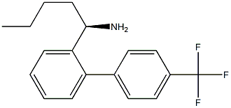 (1R)-1-(2-[4-(TRIFLUOROMETHYL)PHENYL]PHENYL)PENTYLAMINE Struktur