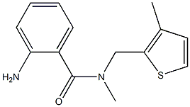 2-AMINO-N-METHYL-N-[(3-METHYLTHIEN-2-YL)METHYL]BENZAMIDE Struktur